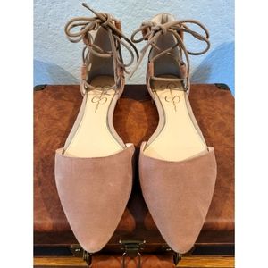 Tie-up Ballerina Flat, Sz 9